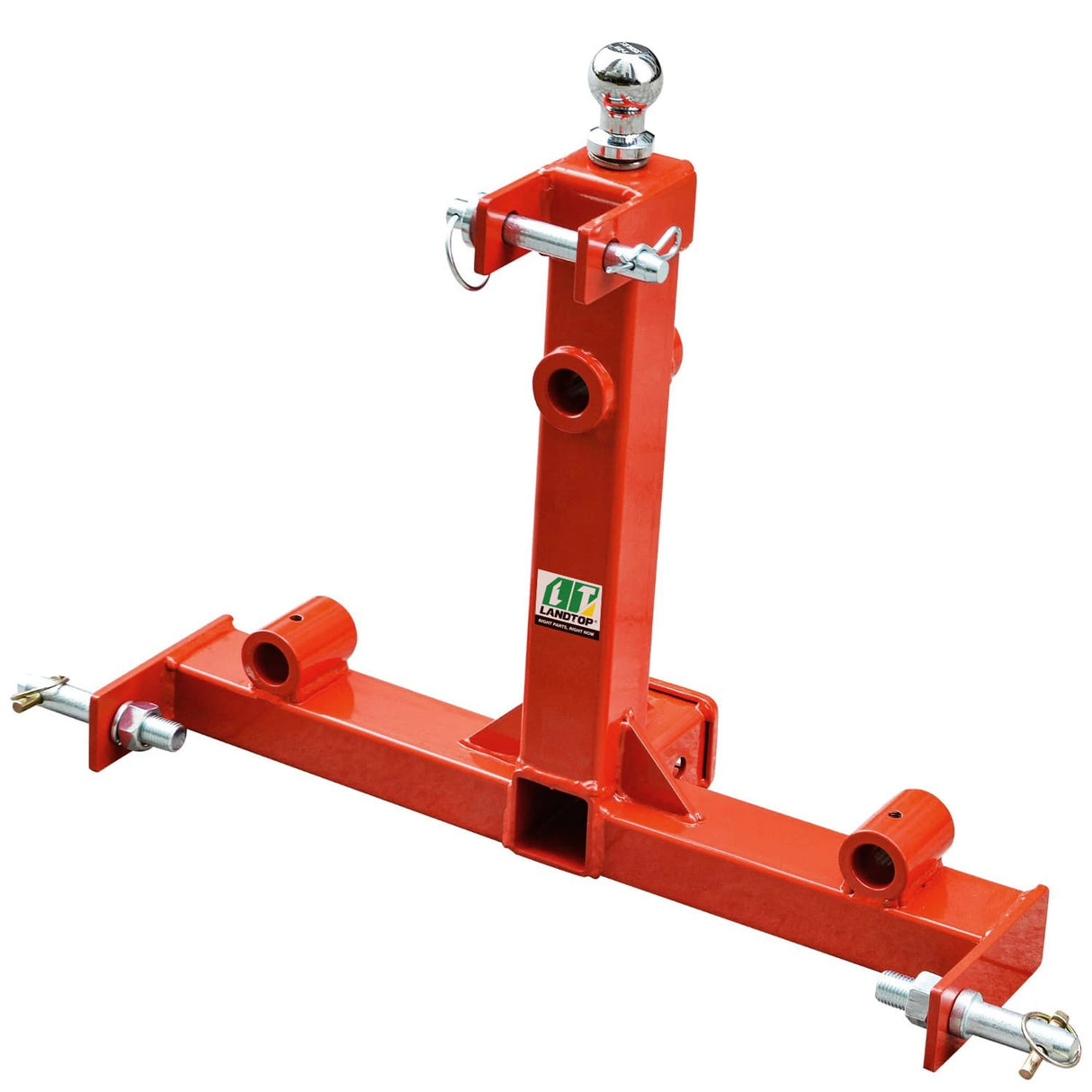 3000LBS 3 Point Gooseneck Trailer Hitch with 2" Receiver Hitch & Trailer Ball Drawbar for Category 1 Tractors