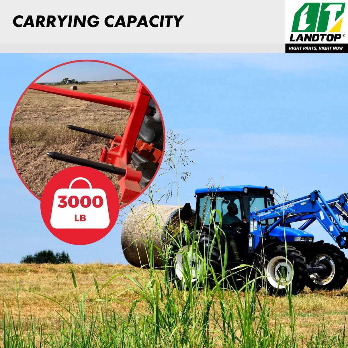 tractor hay spear