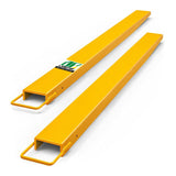 Pallet Fork Extension 72 Inch Length 4.5 Inch Width, Heavy Duty Steel Pallet Extensions for Forklift Truck, Yellow
