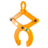 Pallet Puller, 3T/6614 LBS Capacity Heavy Duty Steel Single Scissor Yellow Clamp, 6.3 Inch Jaw Opening and 0.5 Inch Jaw Height, Hook Pulling Hoisting Tool for Forklift Chain