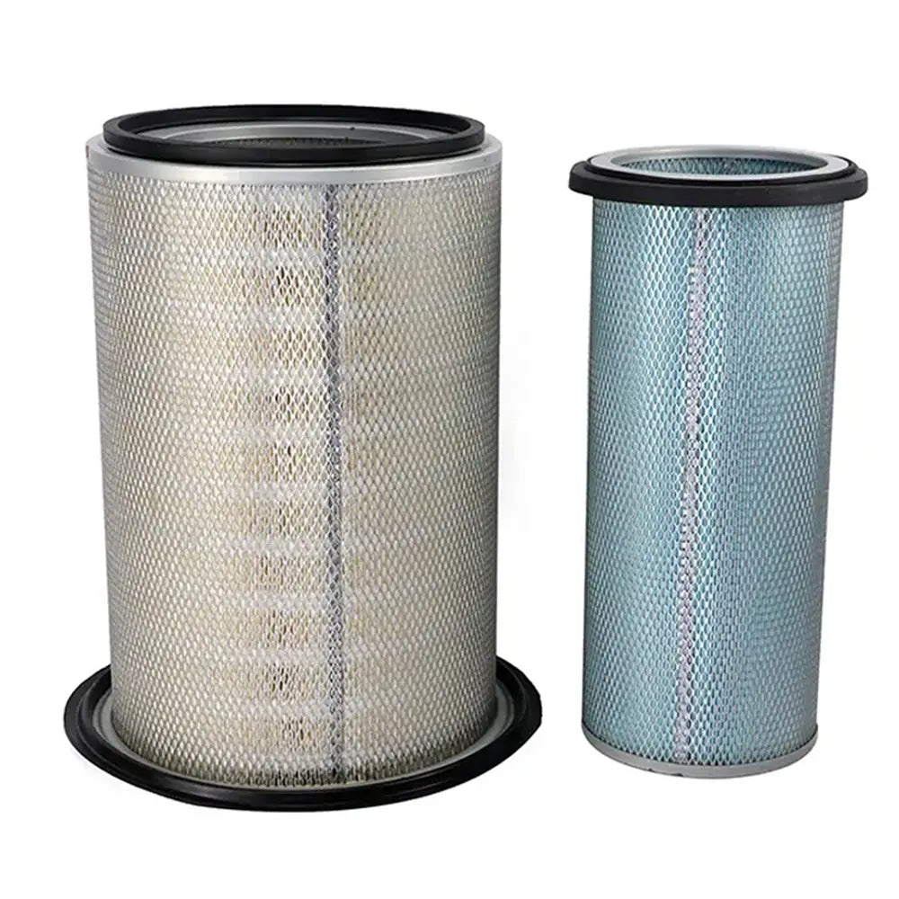 1 Set Air Filter 6128-81-7042 for Komatsu Engine 6D140-1 6D170-1 Excavator PC1600-1 PC1800-6 PC650-5 PC710-5 PC800-6