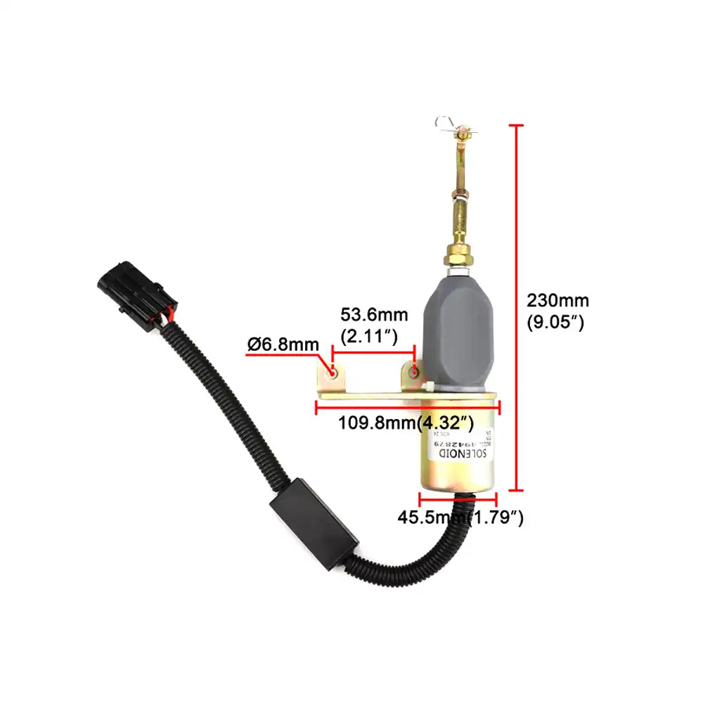 24V Stop Solenoid 5254169 4942879 For Cummins 6CT Engine