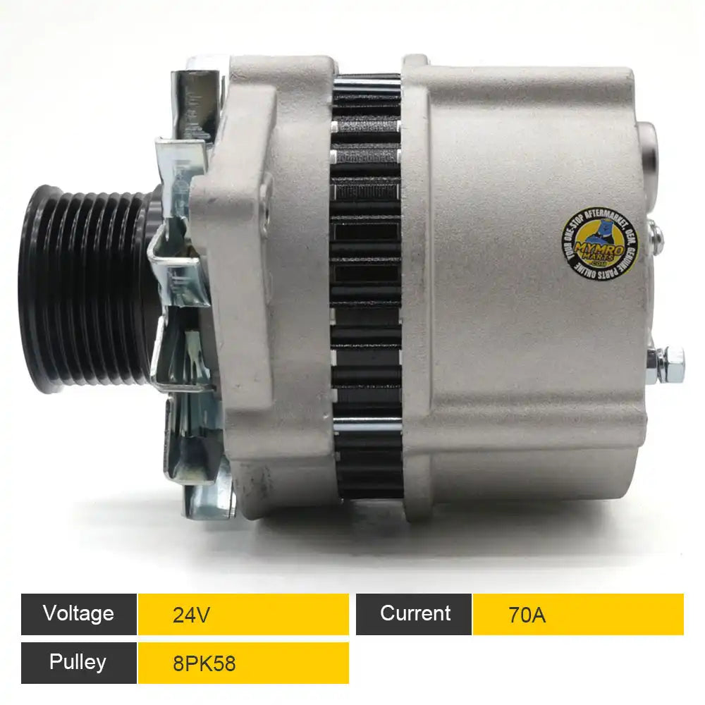 24V Alternator TY24322 SE501341 1400-0512 for John Deere Tractor 444G 570B 670B 770B 844 990