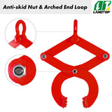 2T/4409lb Pallet Puller Steel Single Scissor Red Pallet Puller Clamp 4409 LBS Capacity Pallet Grabber 6.3 Inch Jaw Opening x 0.5 Inch Jaw Height arbitrarily Changed to Adjust The use