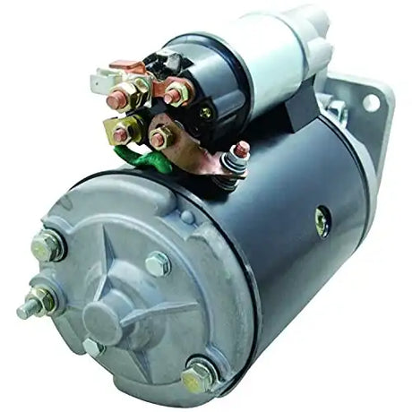 New Starter Replacement For Ford Holland Tractor Diesel Skid Steer Loader M50 Design 2-Stage Solenoid K308650, K919752, 702000150, C6NF-11000-A, C7NN-11000-A, SLU0002, 41030000, 41030000R, 41030023