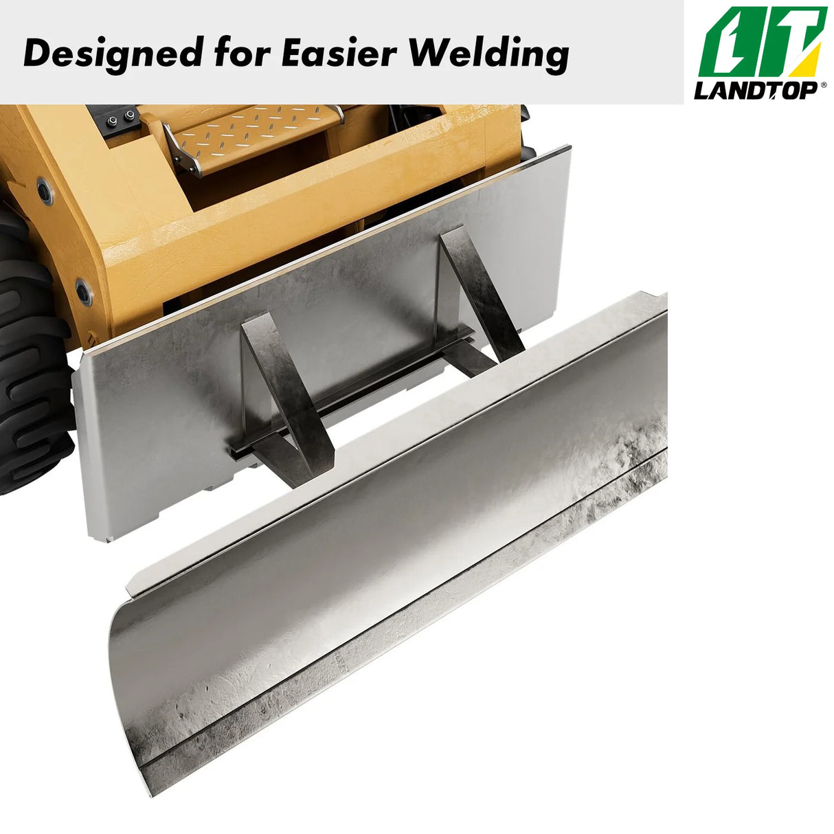 3/8" Skid Steer Attachment Plate, Universal Quick Attach Adapter Mount Plate, Fits Kubota John Deere and Bobcat Skid Steer Tractor