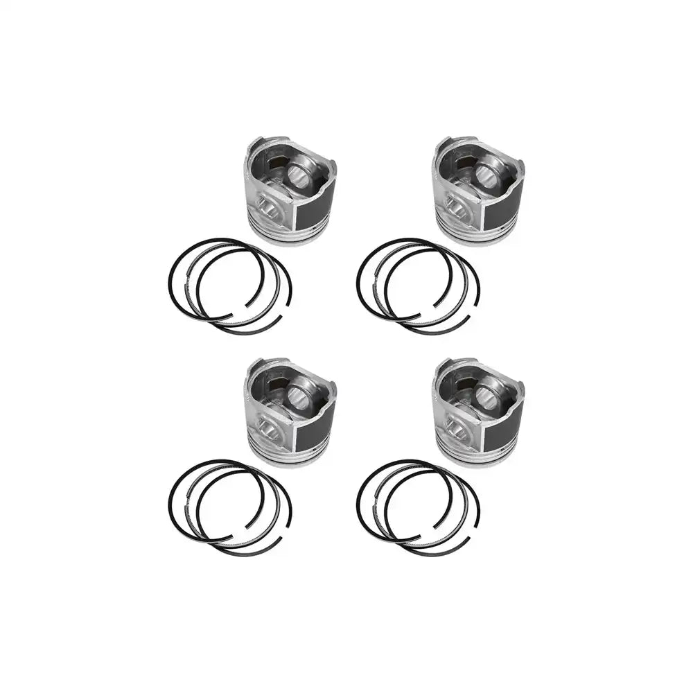 4 Pcs Piston 87mm Oversize +0.50mm 1G924-2111 for Kubota V2403 V2403-DI Engine