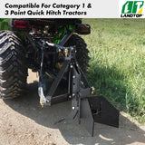 Middle Buster for Category 1, 3 Point Quick Hitch Tractors, Heavy Duty Steel Furrowing Plow