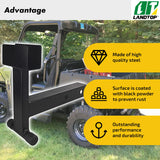 Trash Can Hauler Grabber with 2 inch Hitch Reciever, Garbage Hauling Towing Hitch Attachment on Lawnmower Three Point Hitch Fit for Lawn Mower Garden Tractors