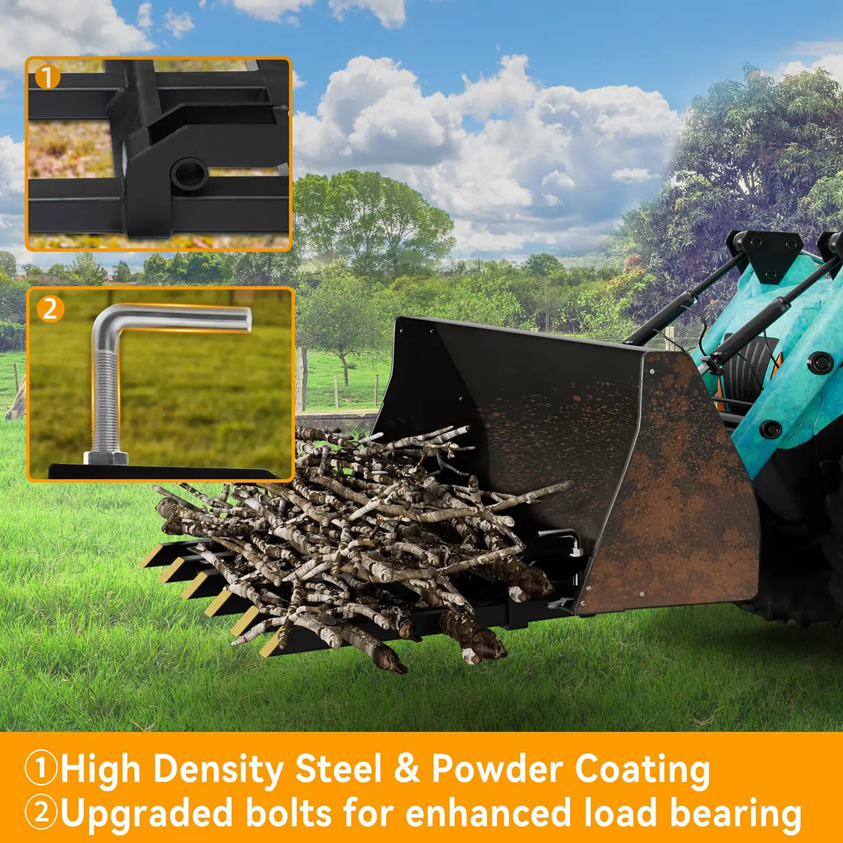 clamp-on debris forks