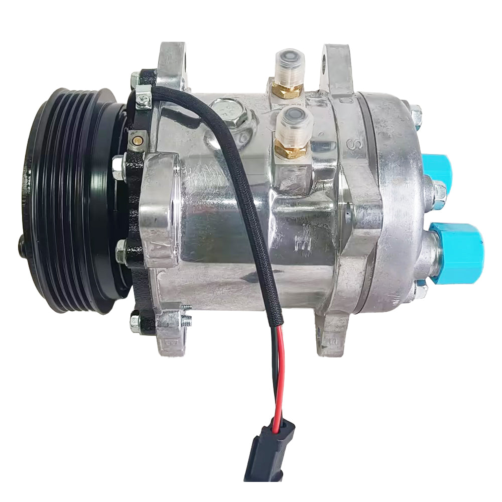 A/C Compressor 7363374 for Bobcat S550 S570 S590 S595 S630 S650 T550 T590 T595 T630 T650 E32 E35 E42 E45 E50 E55 E85