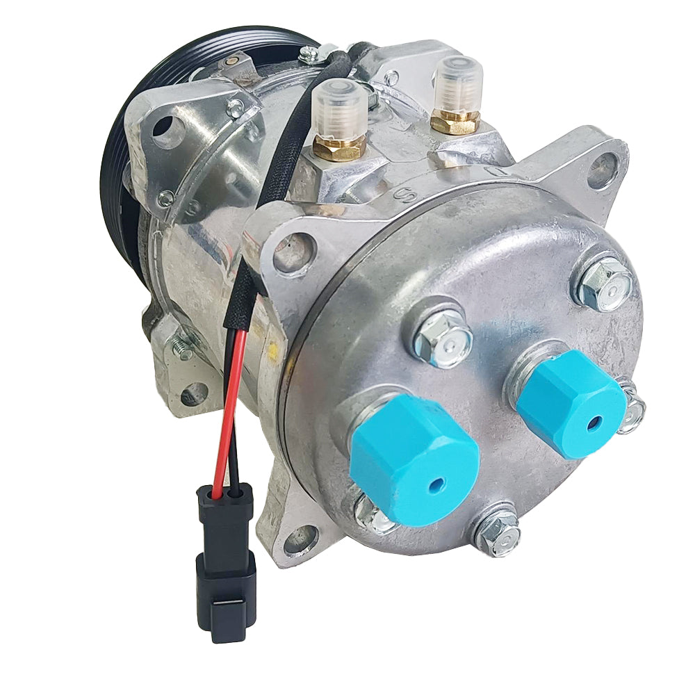 A/C Compressor 7363374 for Bobcat S550 S570 S590 S595 S630 S650 T550 T590 T595 T630 T650 E32 E35 E42 E45 E50 E55 E85