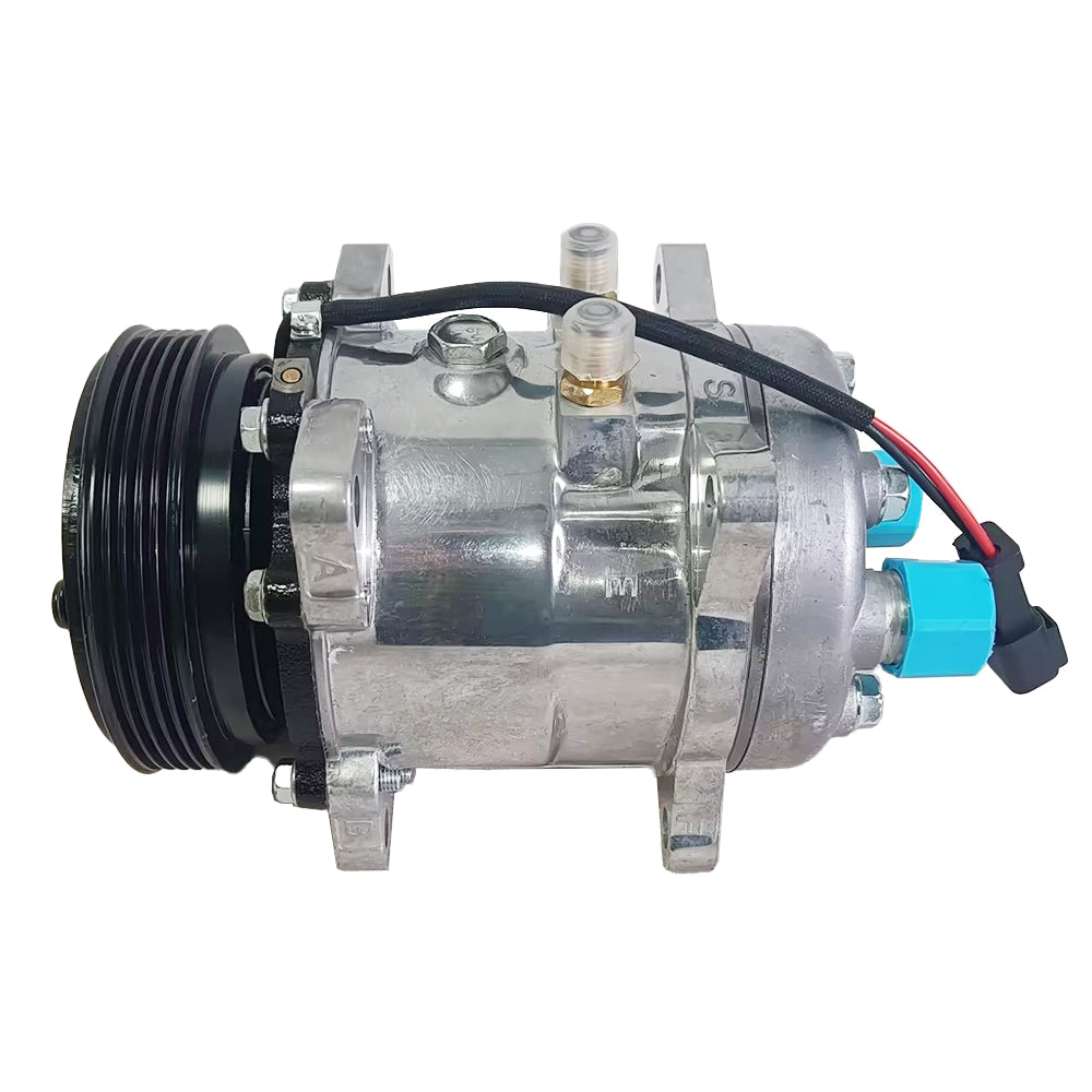 A/C Compressor 7363374 for Bobcat S550 S570 S590 S595 S630 S650 T550 T590 T595 T630 T650 E32 E35 E42 E45 E50 E55 E85