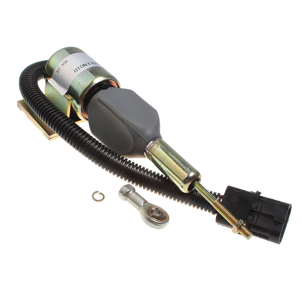 24V Engine Shutoff Solenoid 3932530 SA-4756-24 for Cummins Engine 5.9L 6BT