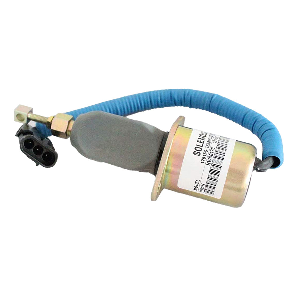 Stop Solenoid 1751ES-12A6UC3B1S5 for Gehl Skid Steer Loader SL4625 4625SX 4625DX With Kubota V2203 Diesel Engine