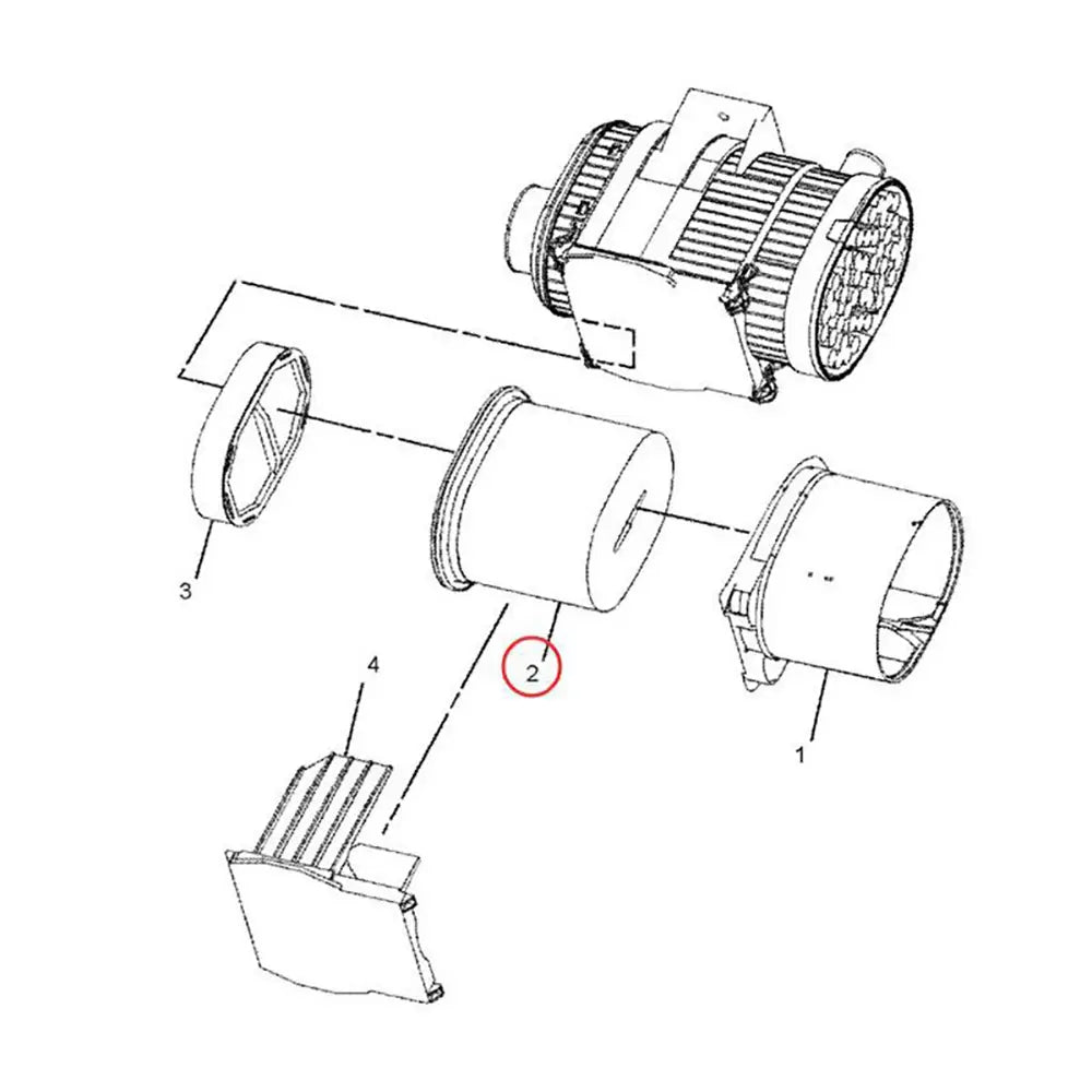 Air Filter 2934053 for Catepillar CAT Loader 416D 420D 424D 428D 430D