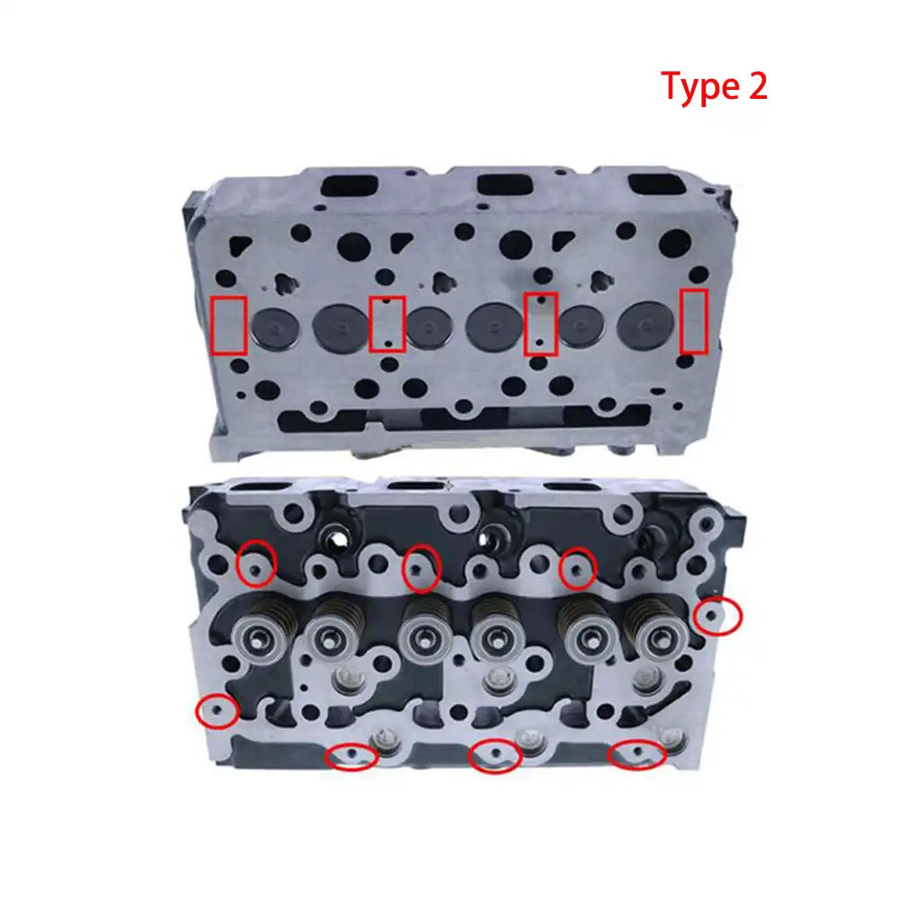 Complete Cylinder Head 16487-03040 1648703040 for Kubota D1703 Engine L2501D L3240DT L3400DT L3540HSTC Bobcat 325C 238 325D
