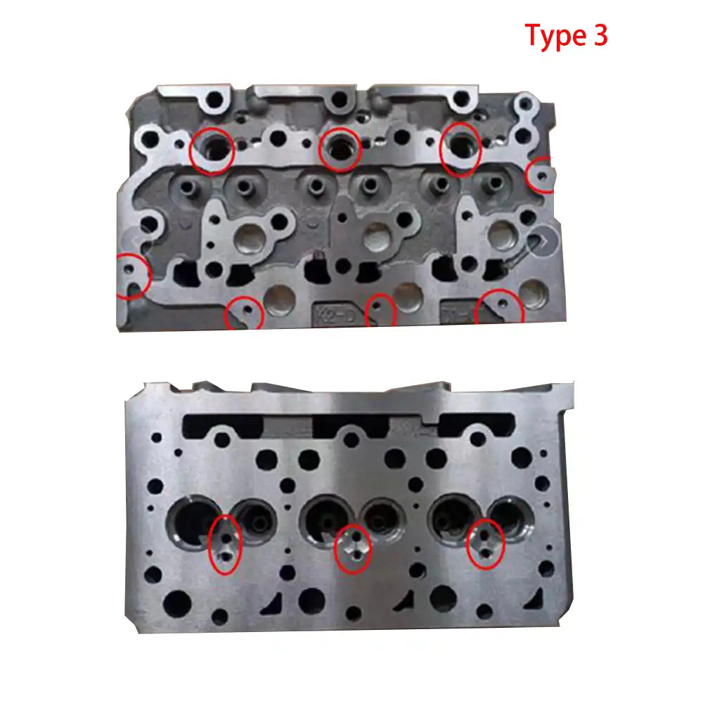 Complete Cylinder Head 16487-03040 1648703040 for Kubota D1703 Engine L2501D L3240DT L3400DT L3540HSTC Bobcat 325C 238 325D