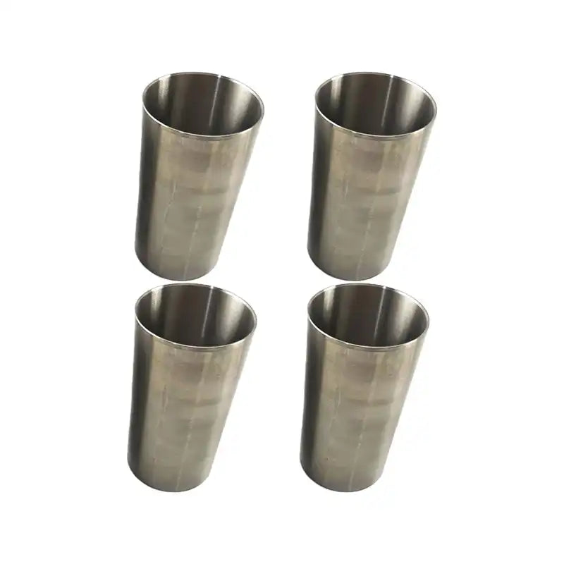 Cylinder Liner 4 Units 1 Set For Komatsu Crawler Tractor D21A-7T-M D21P-7T-M Yanmar Engine 4TNE98 Komatsu Engine 4D98E