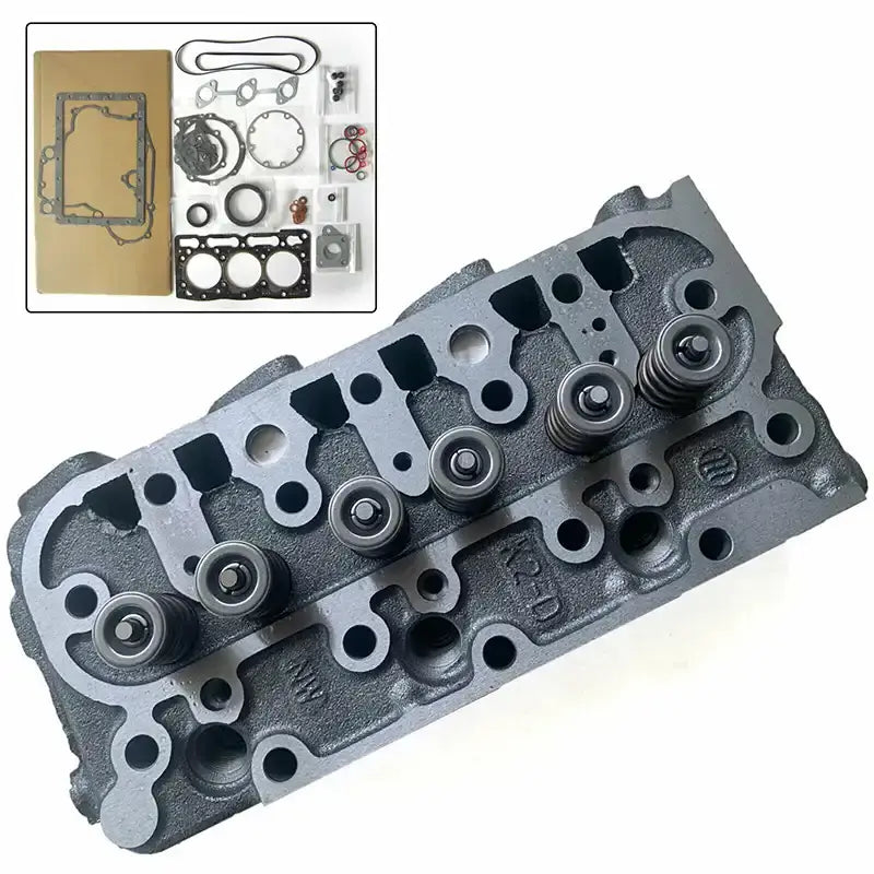 Cylinder Head with Full Gasket Rebuild Kit 1J096-03040 1J09603040 For Kubota Engine D1105 Complete