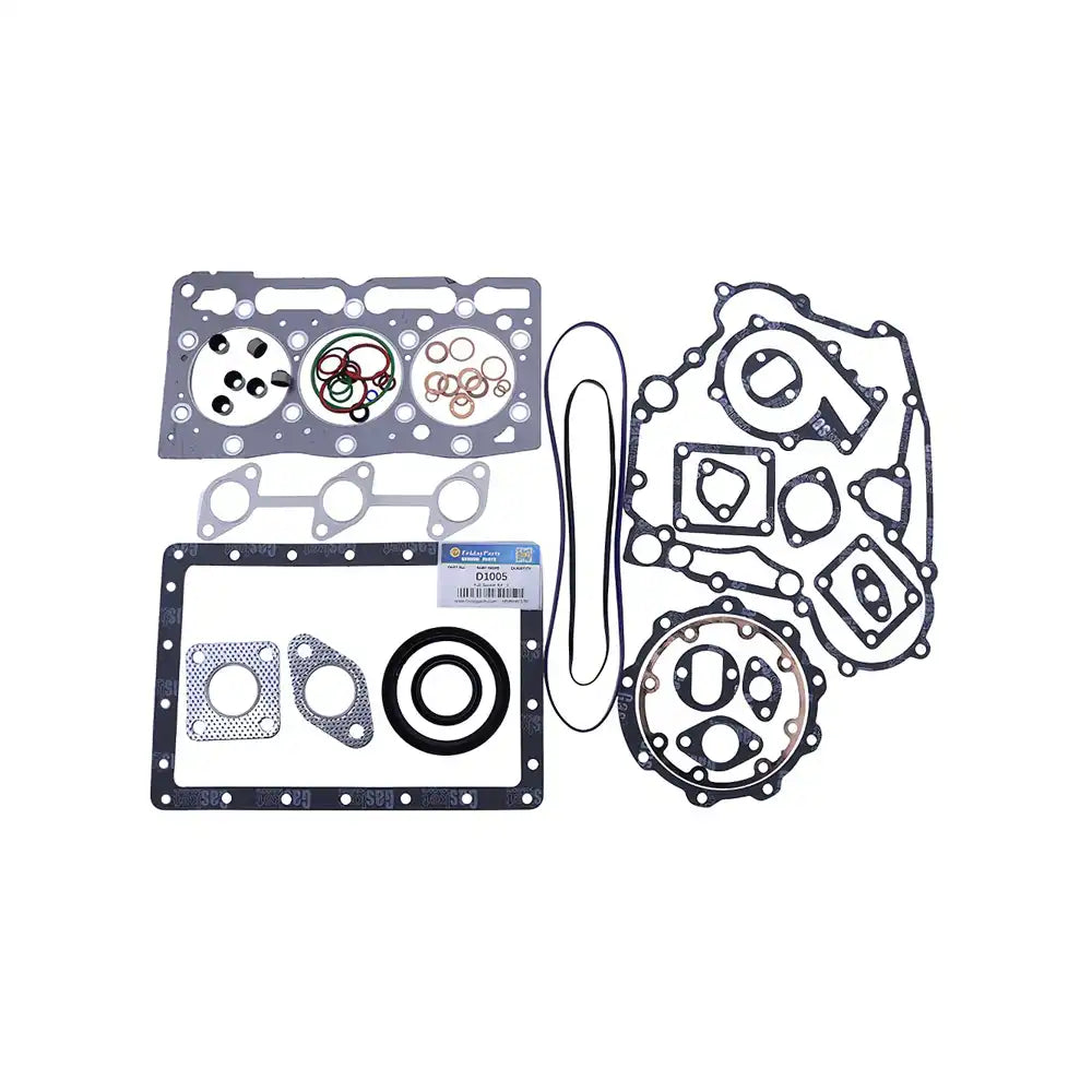 Engine Full Gasket Set D1005 for Kubota B2100 B2301HSD B2320 B2601HSD B7500 B7510 BX2660 BX2670 BX2680 ZD326