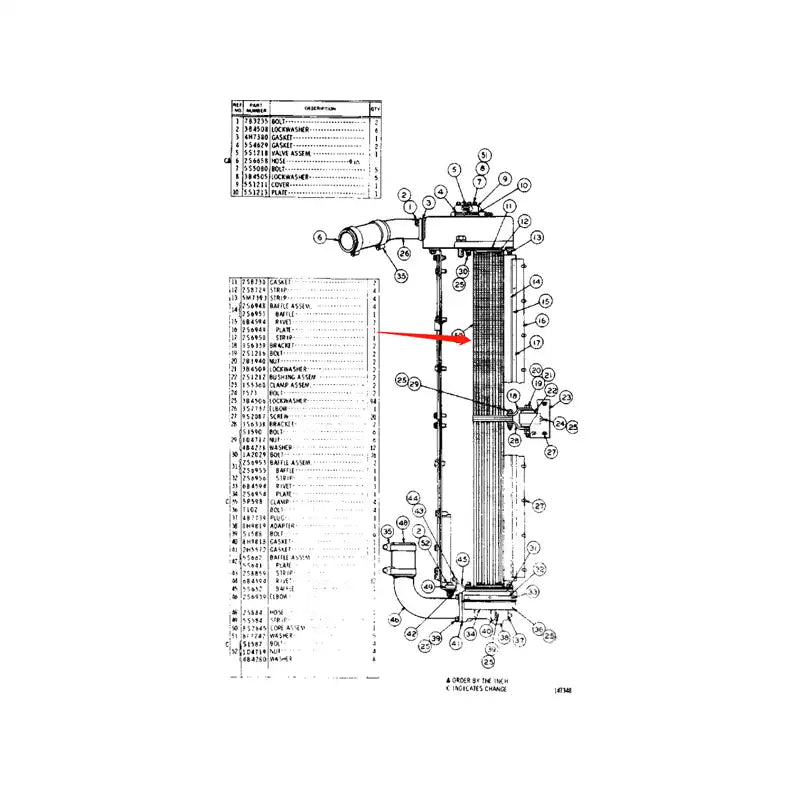 Engine Radiator Core 8S2645 for Caterpillar CAT Tractor D8H