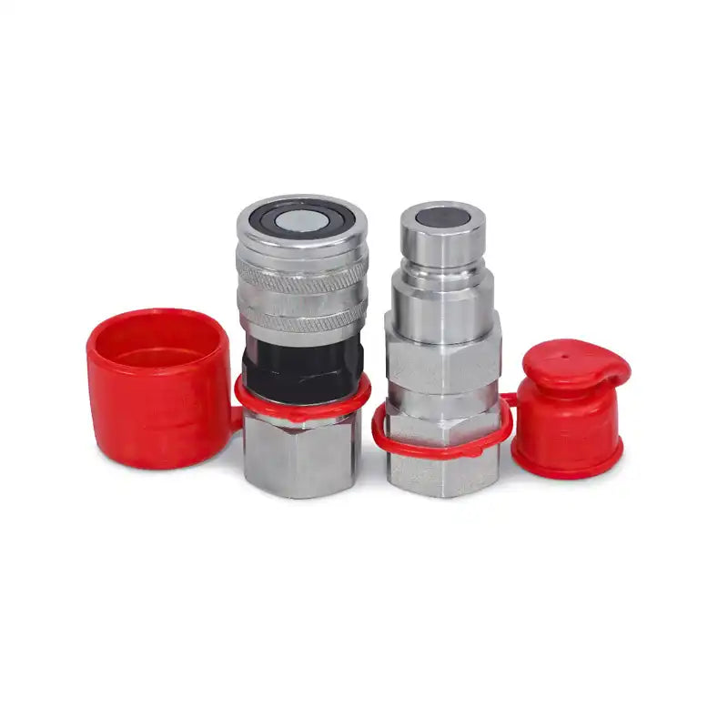 SAE Flat Face Hydraulic Quick Connect Coupler Set For New Holland LS140 LS150 LS160 LS170 LS180 LS185 LS190 5/8