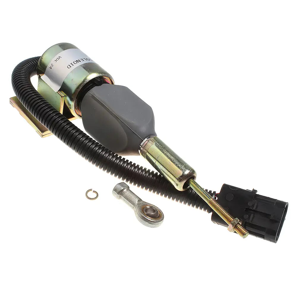 24V Fuel Shut Down Off Stop Solenoid Valve 6733-81-9130 for Komatsu Engine 4D102E 6D102E Wheel Loader WA270-3 WA250-3 WA120-3 WA180-3