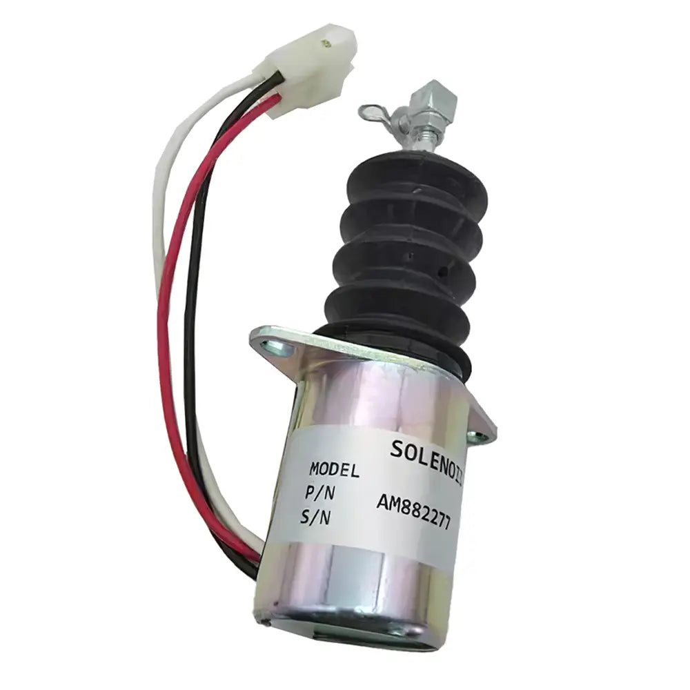 Fuel ShutOff Solenoid AM882277 12V For John Deere Compact Tractor 670 770 870 970 1070