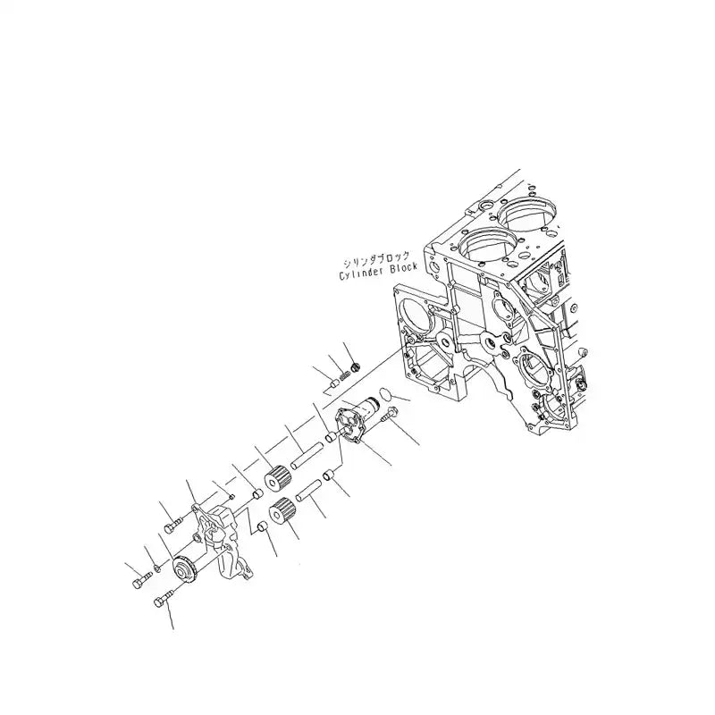 Hydraulic Pump 705-23-30610 For Komatsu Wheel Loader WA600-3 WD600-3 WA600-3D