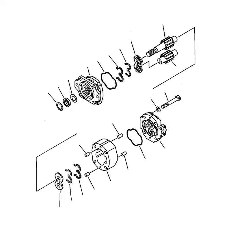 Hydraulic Pump 705-40-01320 For Komatsu Wheel Loader WA30-5 WA30-5-X