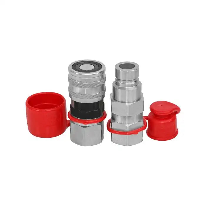 Hydraulic Quick Connect Coupler Set – Carbon Steel M14x1.5mm Female Thread, For Industrial Machinery And Tools