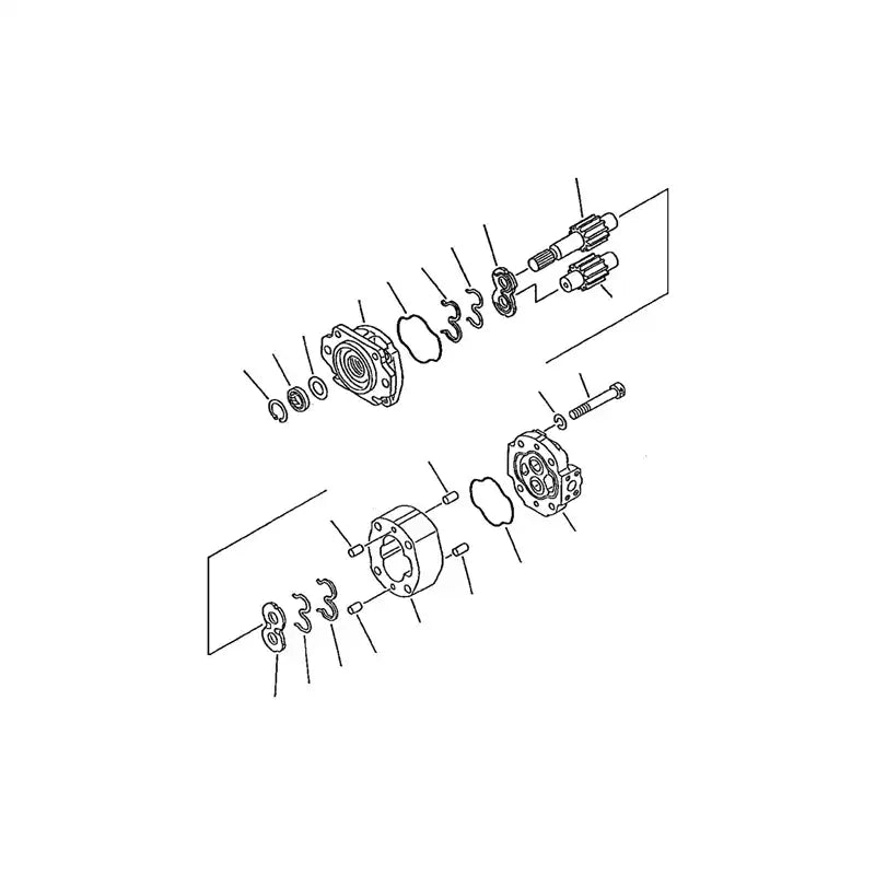 Hydraulic Work Pump Fan Motor ASSY 705-21-26180 For Komatsu Wheel Loader WA1200-3 WA800-3E0 WA900-3 WA900-3E0 WA900L-3