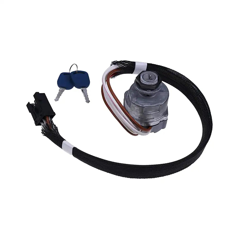 Ignition Switch with Key F0NN11N501AA for Ford New Holland TS100 TS110 TS115 TS90 TM125 TM135 TM150 TM165 Tractor