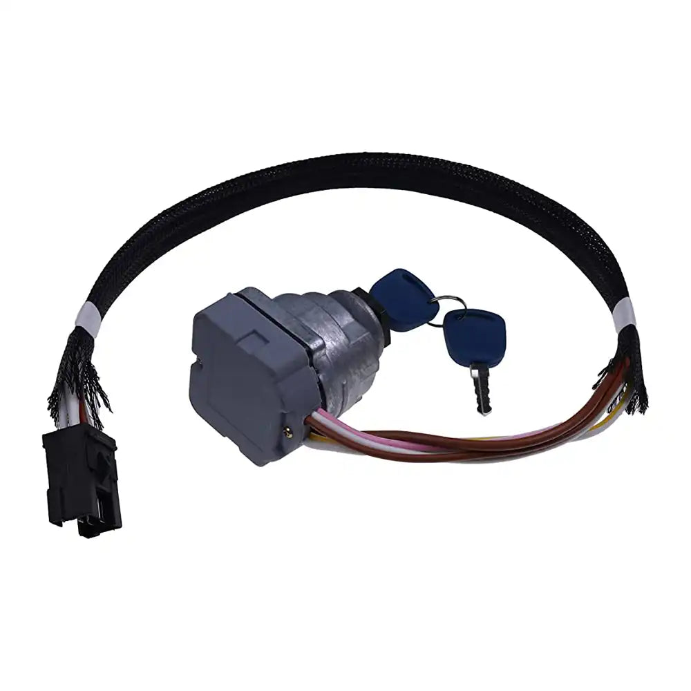 Ignition Switch with Key F0NN11N501AA for Ford New Holland TS100 TS110 TS115 TS90 TM125 TM135 TM150 TM165 Tractor