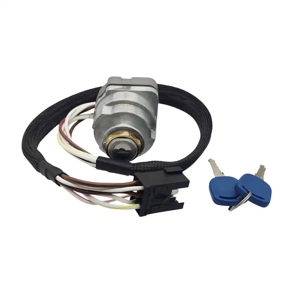 Ignition Switch with Key F0NN11N501AA for Ford New Holland TS100 TS110 TS115 TS90 TM125 TM135 TM150 TM165 Tractor