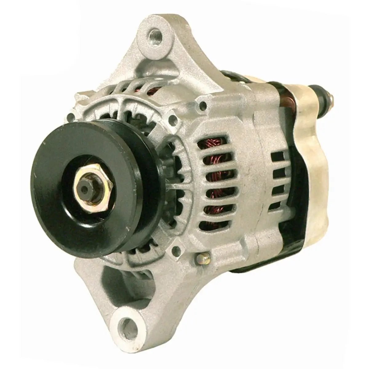New Mini Alternator 1624164 100211-4520 100211-4740 66436-64011 66436-64012 66436-64013 30A Denso Style 12V CW 1 Groove Pulley Replacement For KUBOTA