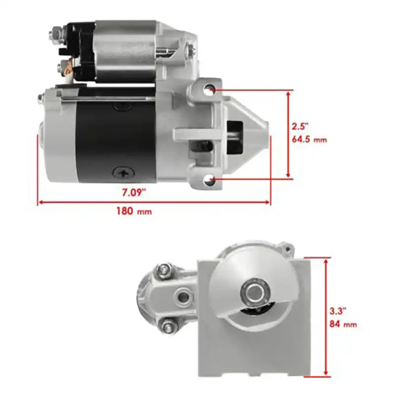 Starter For John Deere Rx95 Sx95 112L 160 165 W/ Kawasaki Kohler Engines 128000-2890, 128000-6550, AM102567, AM107206, 21163-2070, 21163-2081, KW10088