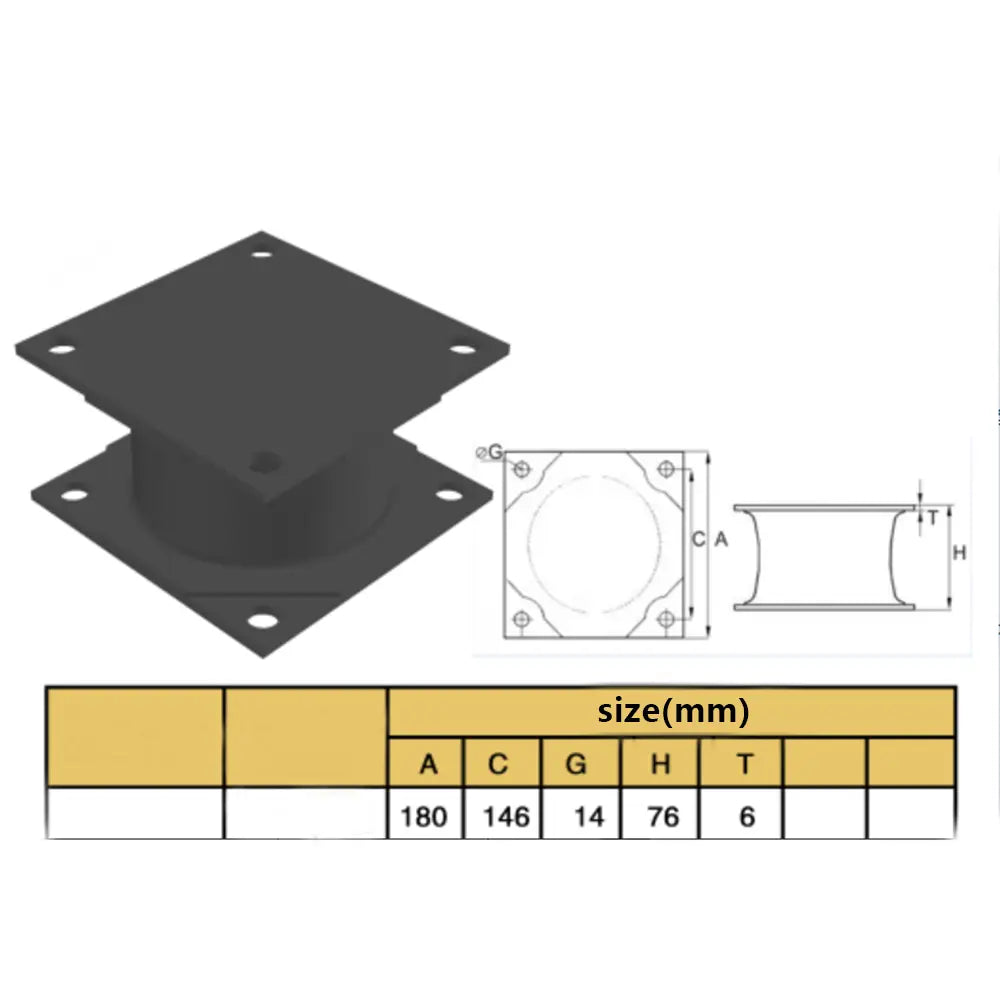 Shock Absorber Rubber Vibration Mount 35801187 4700801187 for Dynapac CA35 CA250 CA270 CA280 SCA250
