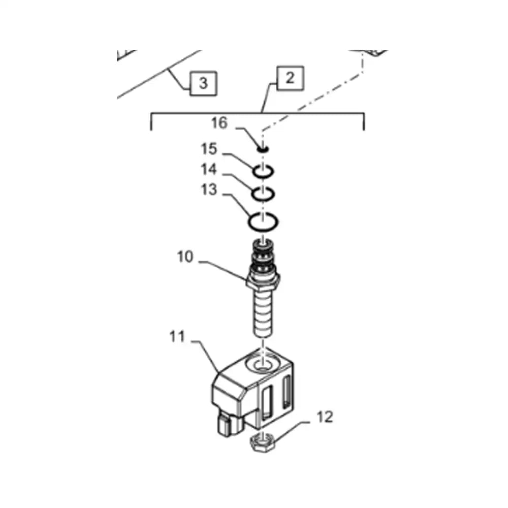 Solenoid Valve 349295A1 304418A1 for CASE Tractor CX100 CX50 CX70 CX90 Combine 960 7010 7230 8010 8230 9010