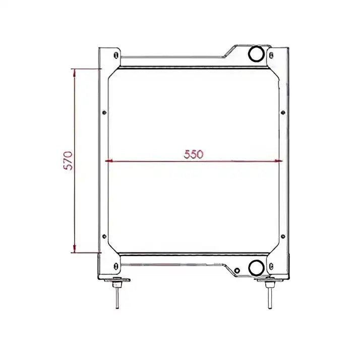 Engine Water Radiator Core 11172698 for Volvo Wheel Loader L90B L90 L90C L90D