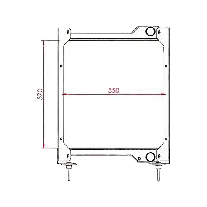 Engine Water Radiator Core 11890331 for Volvo Loader BL61