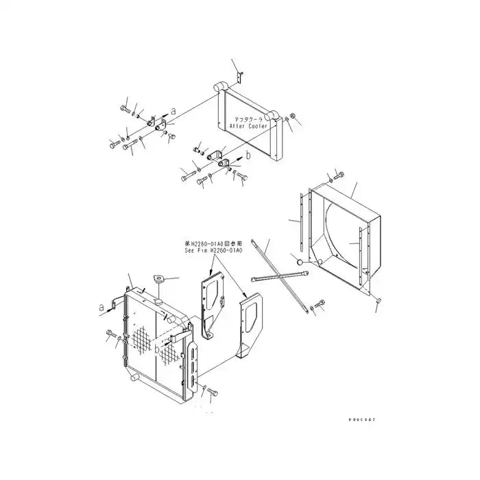 Water Engine Radiator Core ASS'Y 421-03-31551 For Komatsu Wheel Loader WA430-5 WA480-5 WA470-5 WA430-6