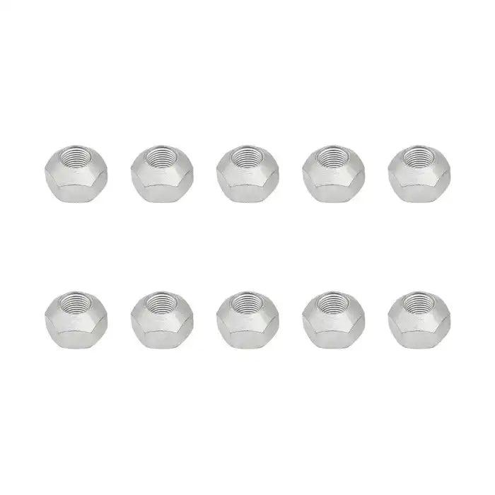 10 Pcs Wheel Nut 6564669 for Bobcat Skid Steer Loader 1600 2000 2400 2410 1213 S100 S130 S150 S160 540 542 543 553 600 610 611 620