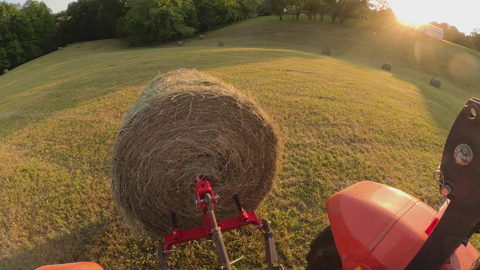 hay spear for tractor bucket