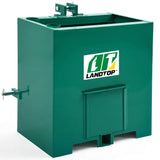 Green 800 lbs 3 Point Hitch Tractor Ballast Box Fits Category 1 Tractors Attachment with 2" Quick Hitch Receiver