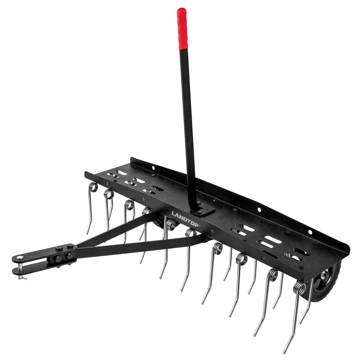 40inch Tow Behind Dethatcher with 20 Spring Steel Tines,Lawn Sweeper Garden Grass Tractor Rake Removes Thatch from Large Lawns, Riding Lawn Mower Attachments for Outdoor Yard Tools Lawn Care