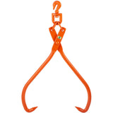 Log Skidding Tongs, 32 inch 2 Claw Log Lifting Tongs, Heavy Duty Rotating Steel Lumber Skidding Tongs, 1543 lbs/700 kg Loading Capacity, Log Lifting, Handling, Dragging & Carrying Tool