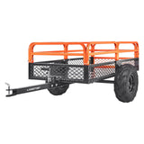 Dump Trailer Tow Behind Dump Cart 1500 lbs 15 Cu. Ft. Steel Construction