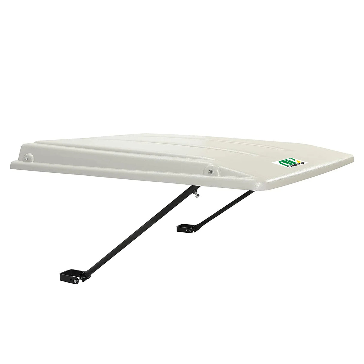 White Tractor Canopy Compatible with John Deere Compact Utility Tractors with ROPS 34" Wide or Less. Fit 1 1/2" x 3", 2" x 2" or 2" x 3" ROPS Sun Shade Canopy with Bracket 36" W x 40" L